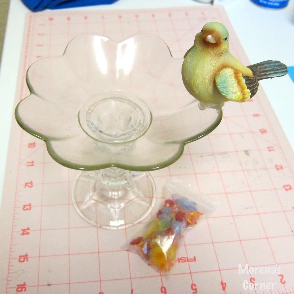 supplies used for faux pewter bowl
