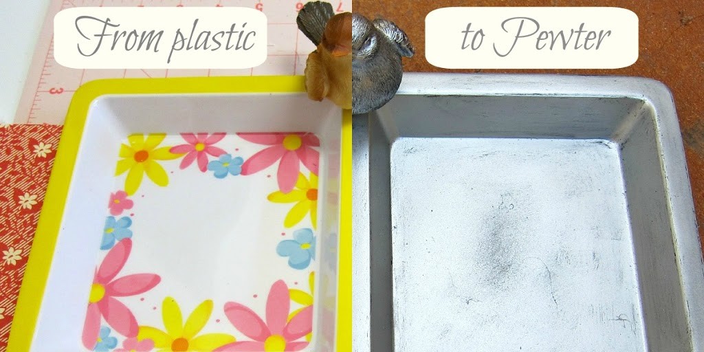 how to make plastic look like pewter