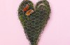 Wall decor:  Chicken Wire Heart