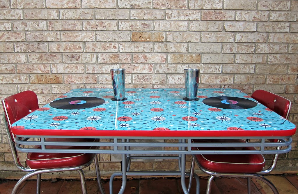 How To Refinish A Dining Table With Fabric Mod Podge And Resin