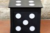 Designer Inspired Ottoman made with Chalk Finish Paint