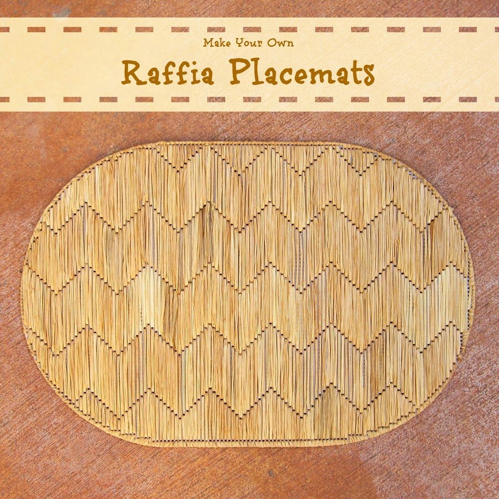 plastic canvas and raffia