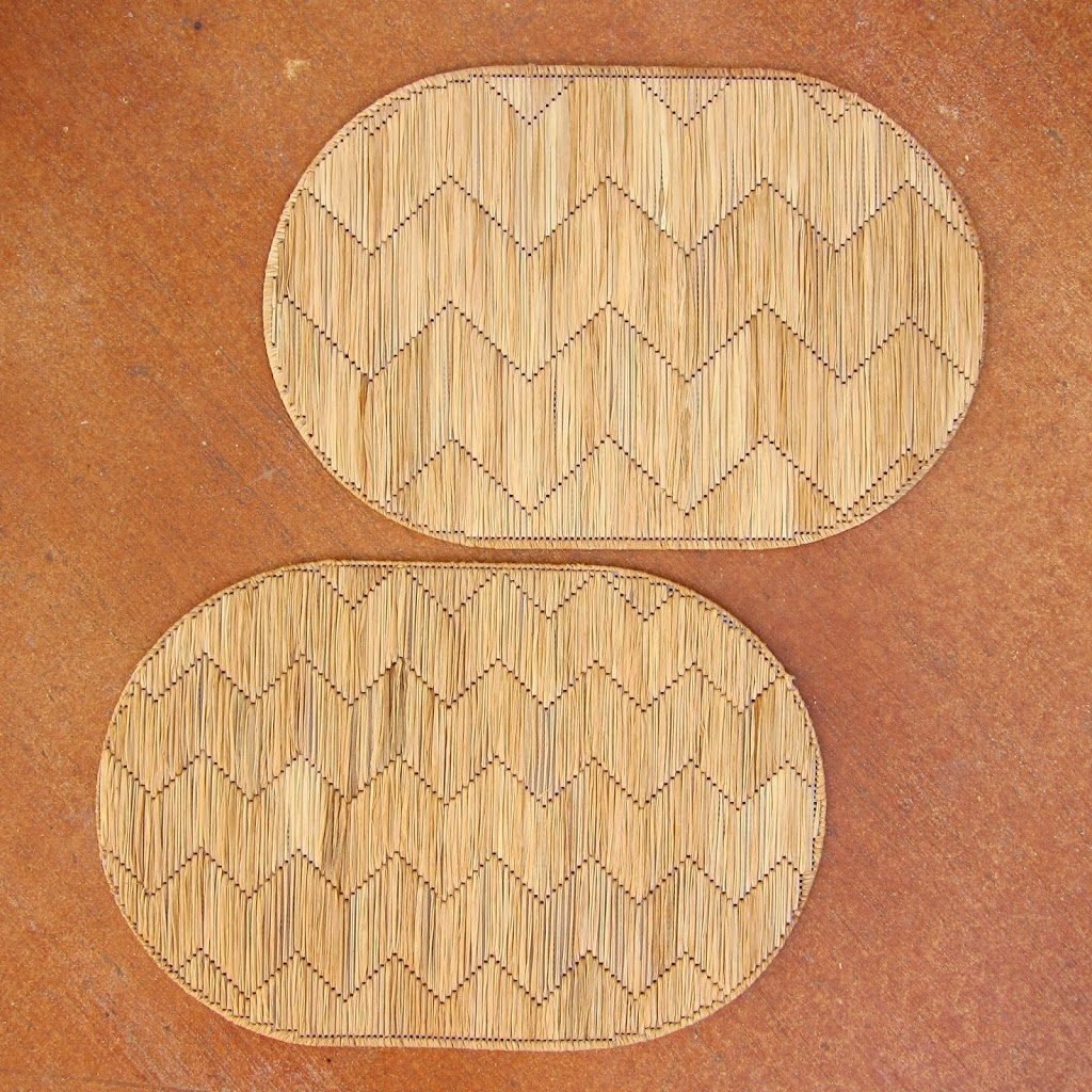 raffia placemat DIY