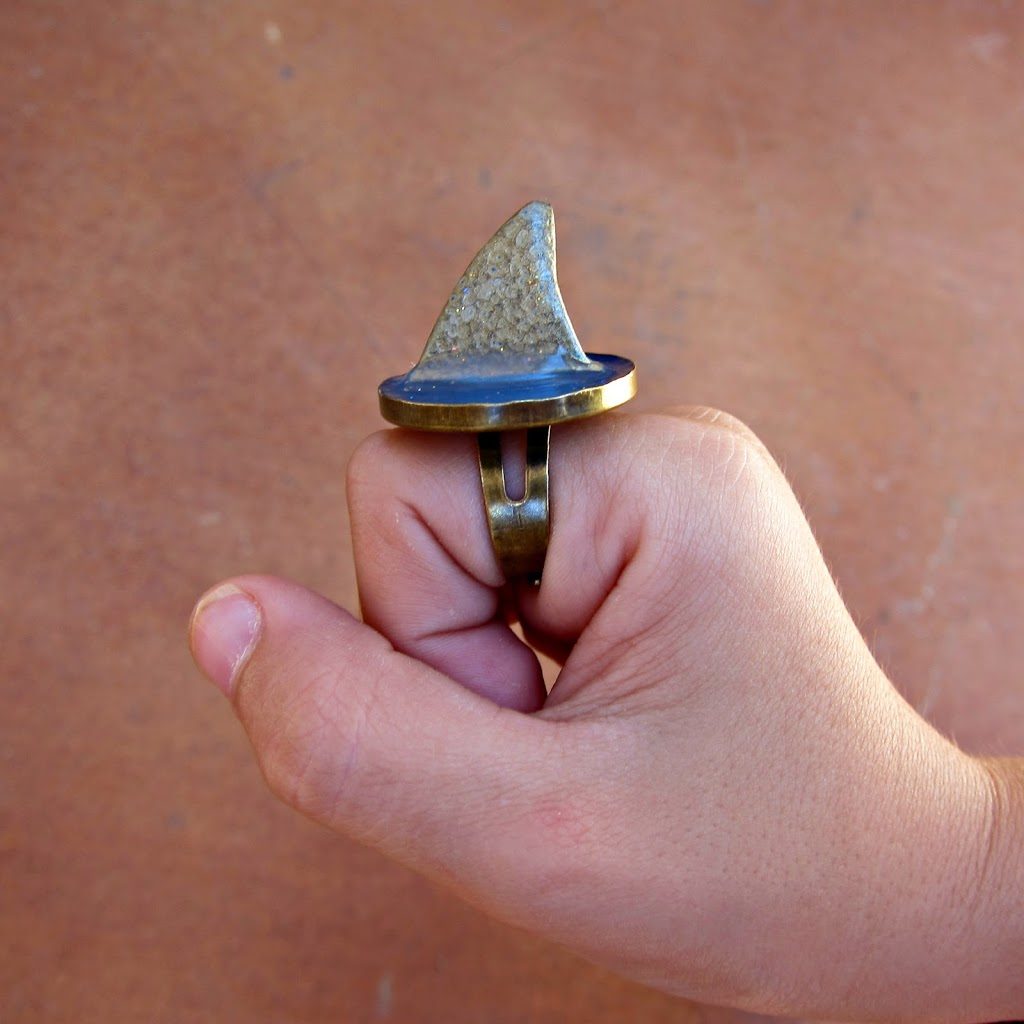 DIY Shark Themed Jewelry: Pendants and a Ring