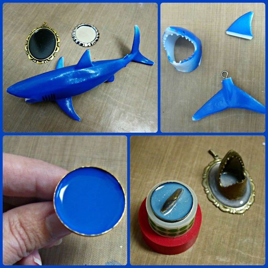 DIY Shark Themed Jewelry Pendants and a Ring Morena's Corner