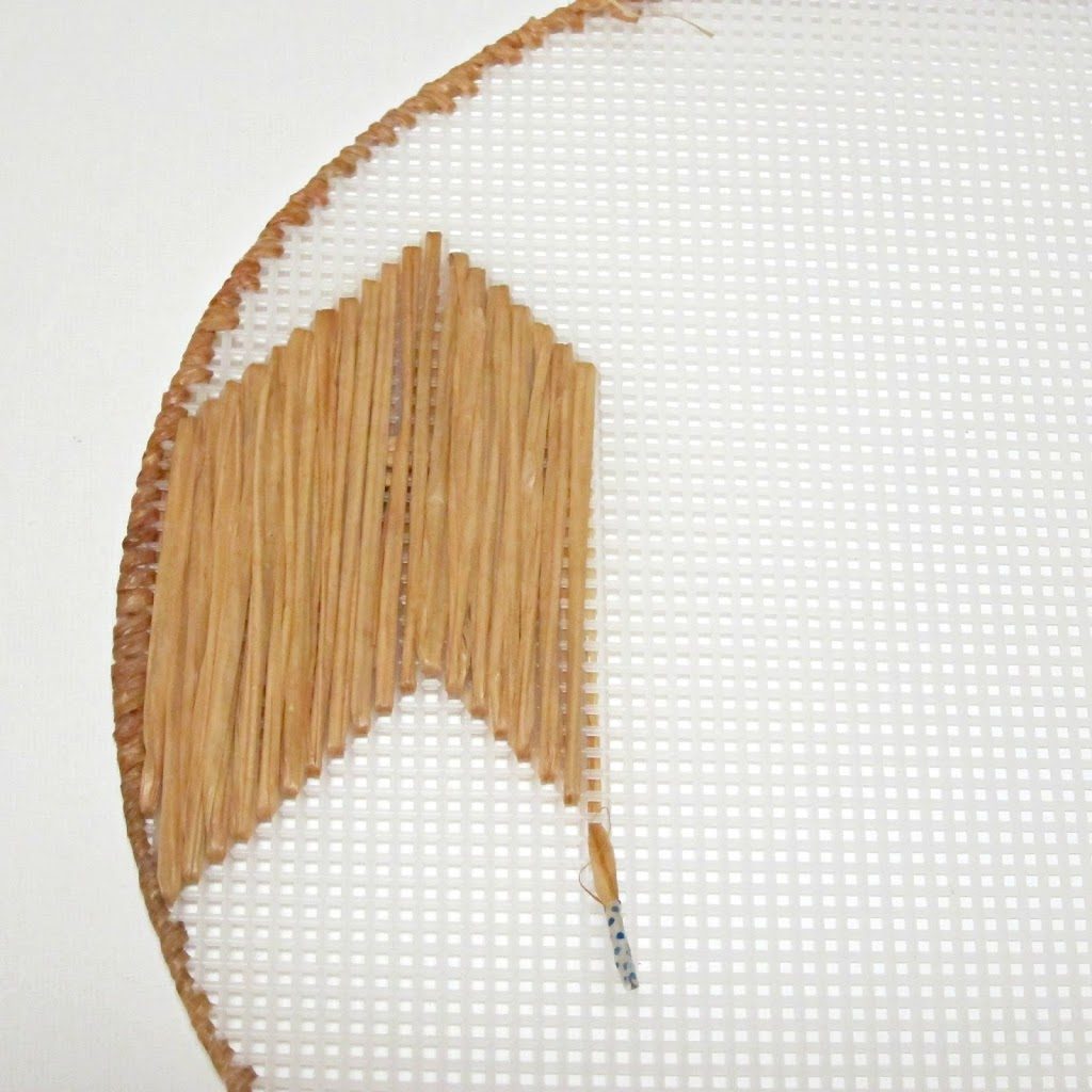 weave with raffia