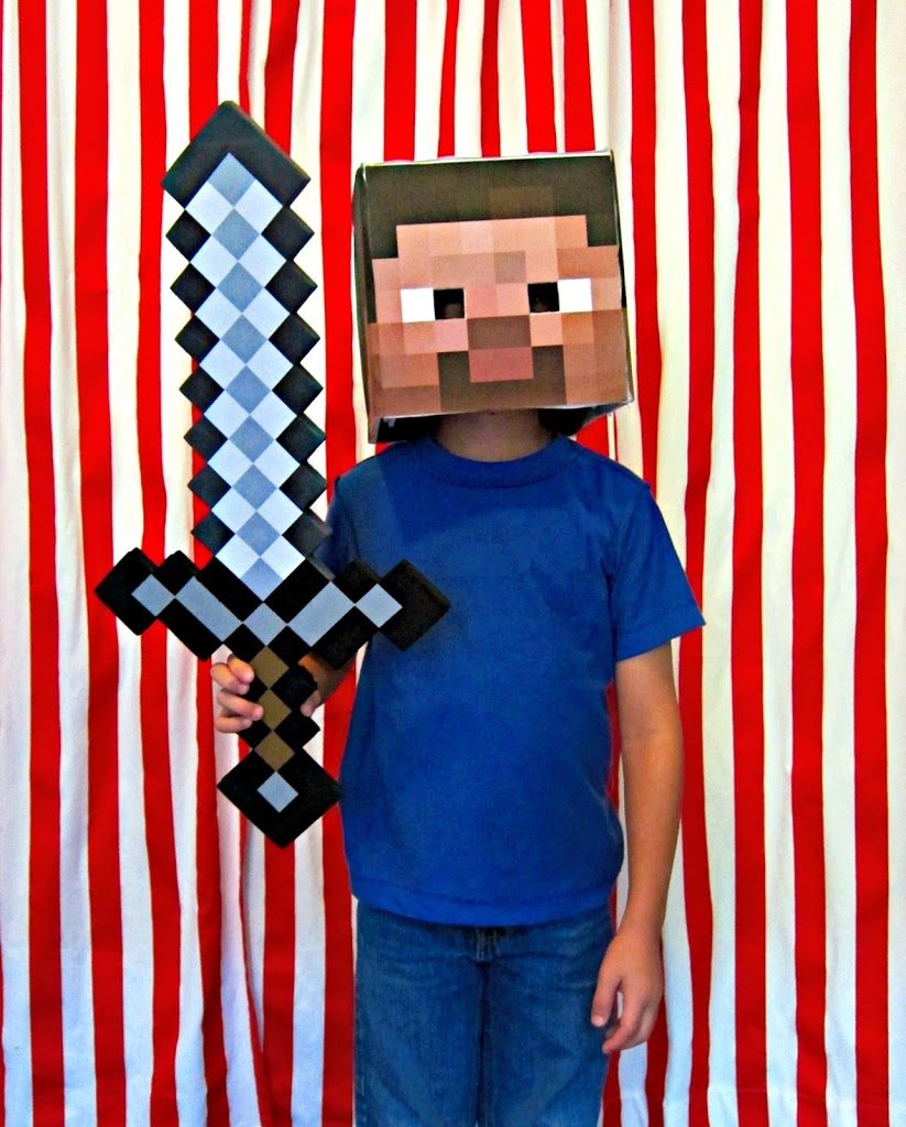 DIY Minecraft Steve Costume easy to make
