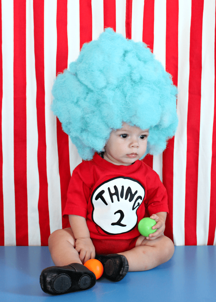 Make a Thing 1 and Thing 2 Wig for your DIY Halloween Costume