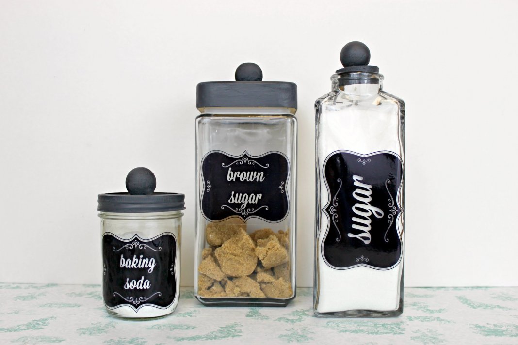 Turn Mismatched Goodwill Glassware into Chic Pantry Storage