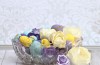 DIY Speckled Easter Eggs and Flower Centerpiece