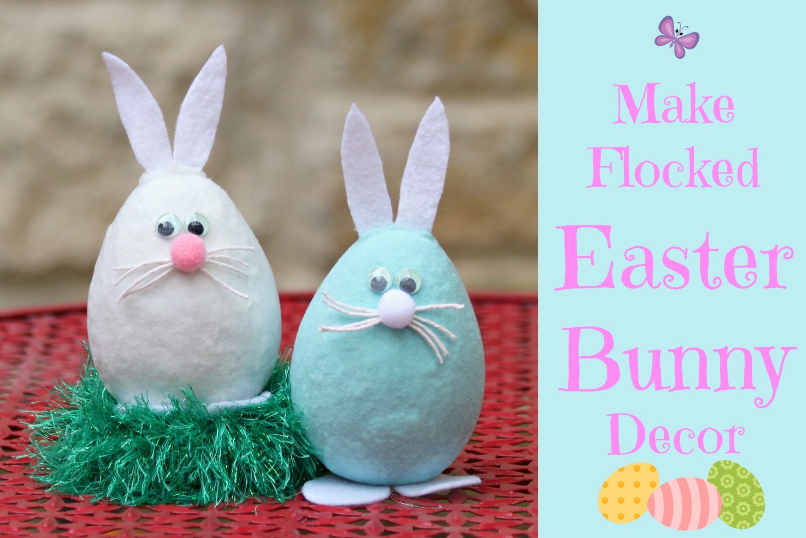 flocked bunny