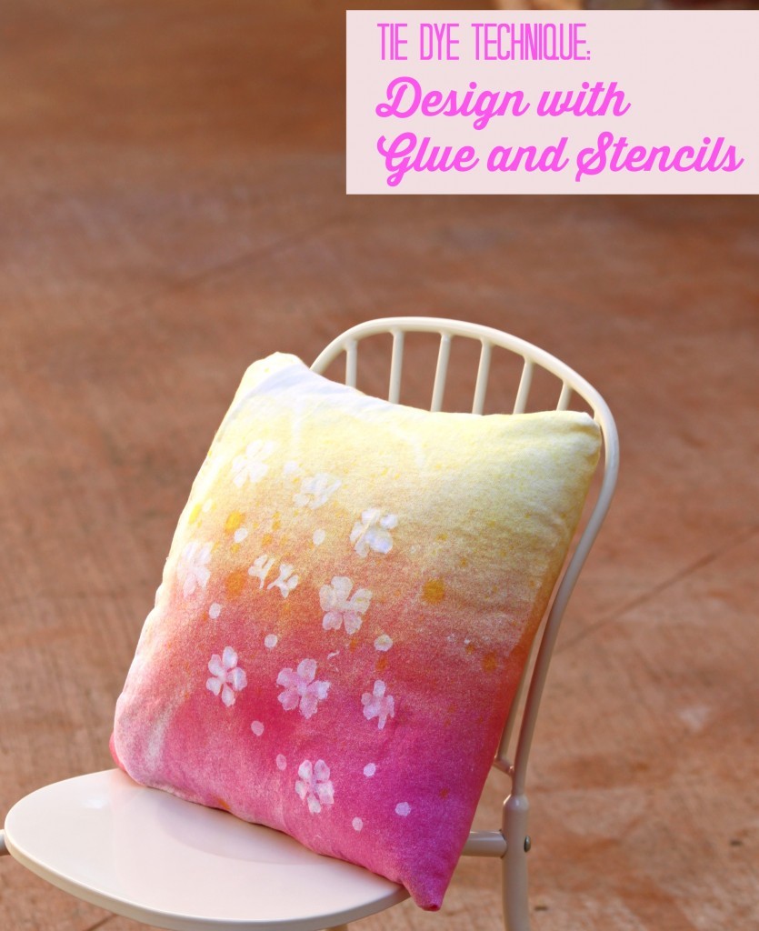 tie dye with glue