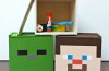 Minecraft Storage Boxes DIY: Steve, Skeleton, Zombie