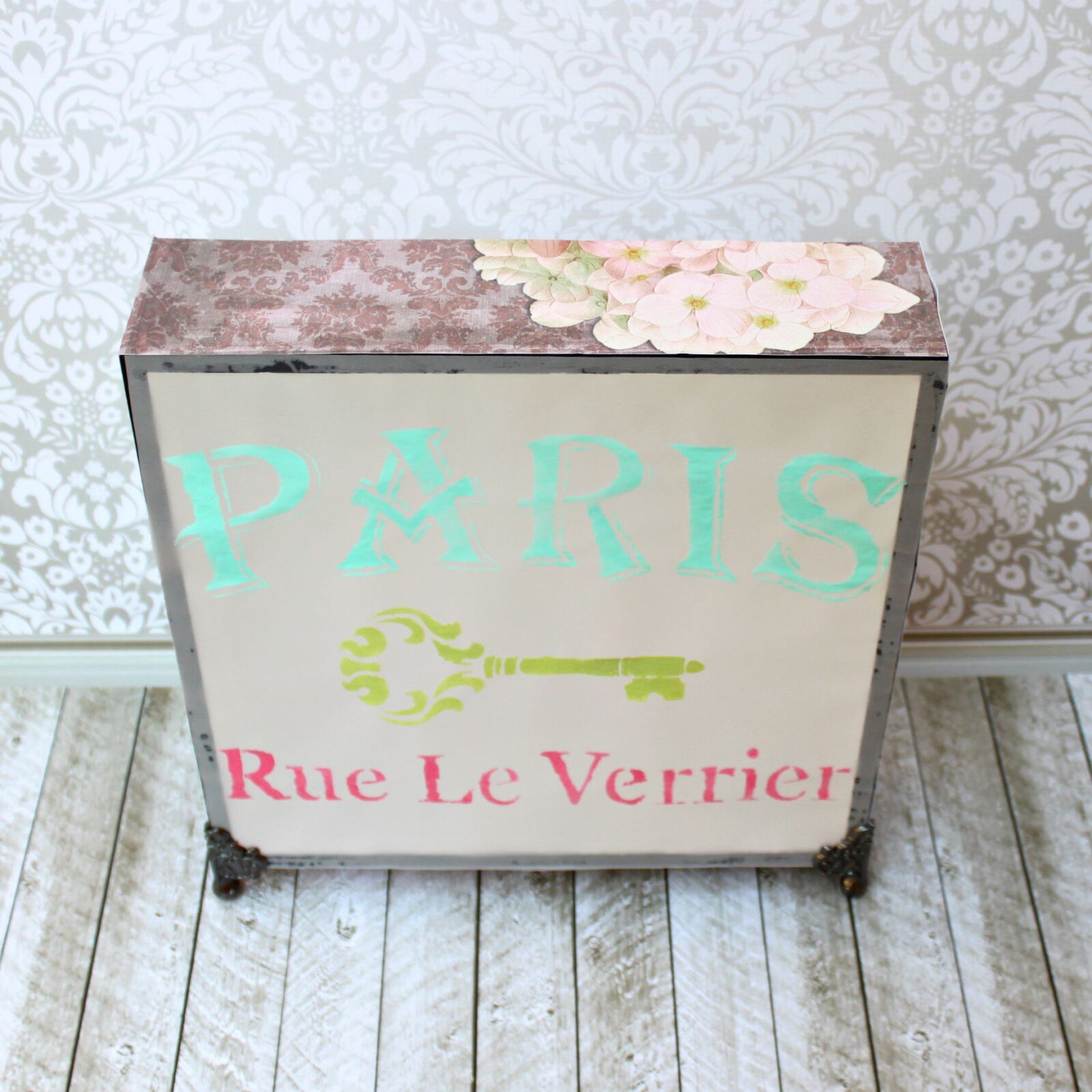 wood box lamp