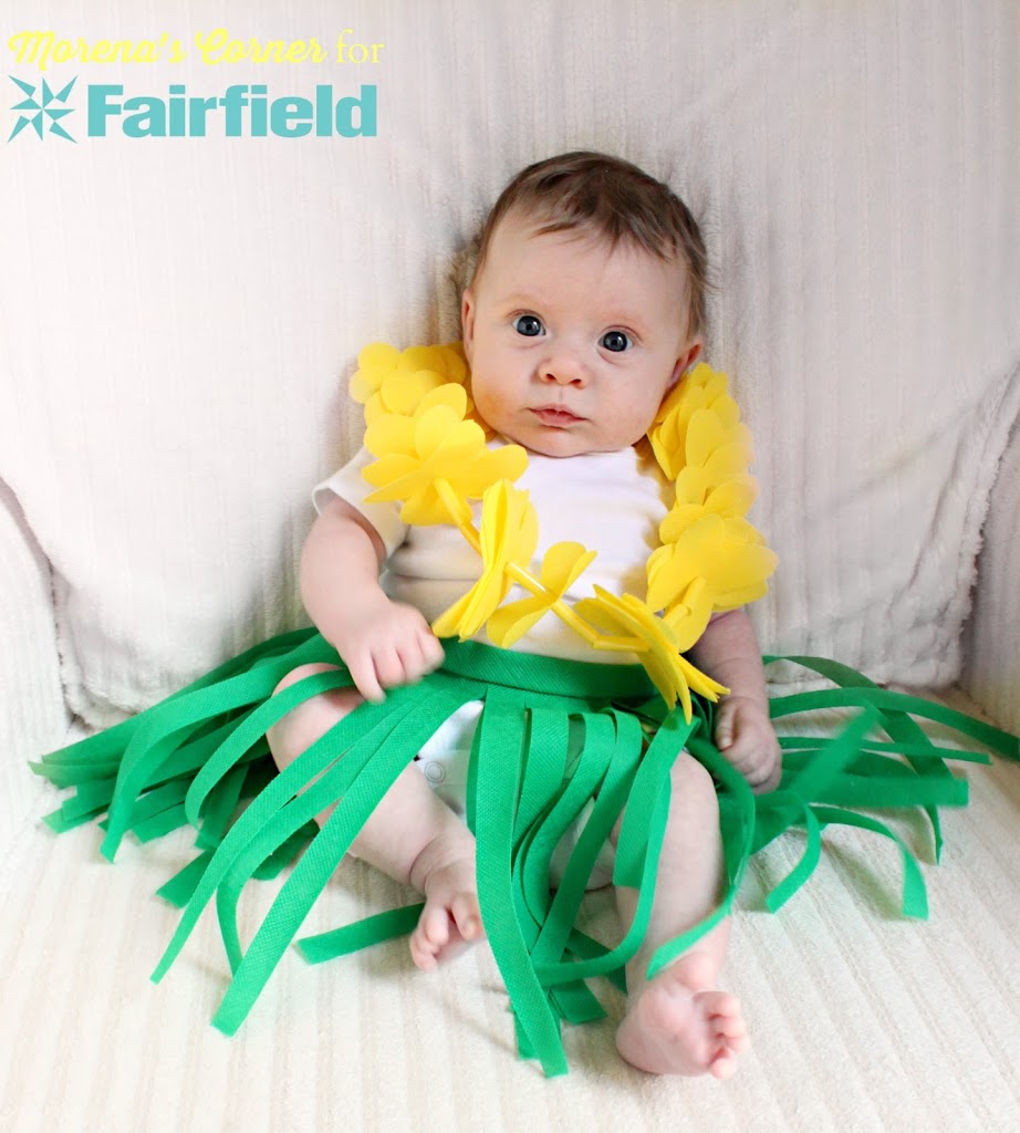 baby hula girl costume