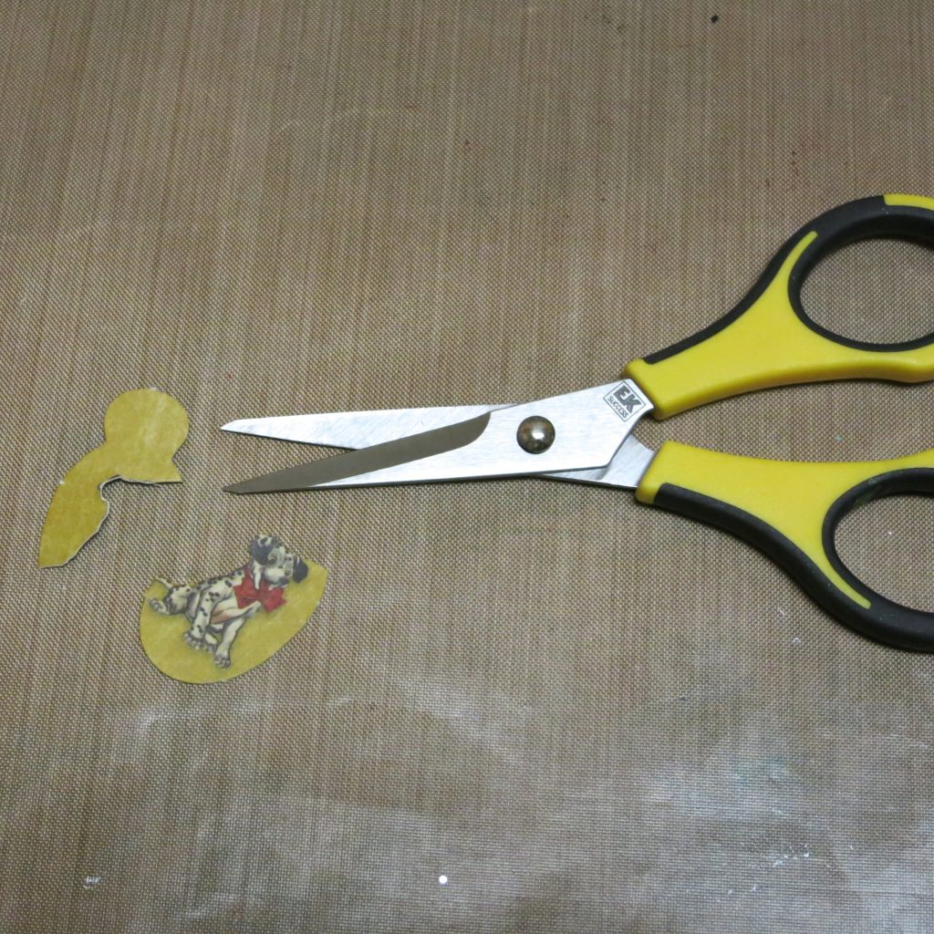 cut paper ephemera for jewelry making