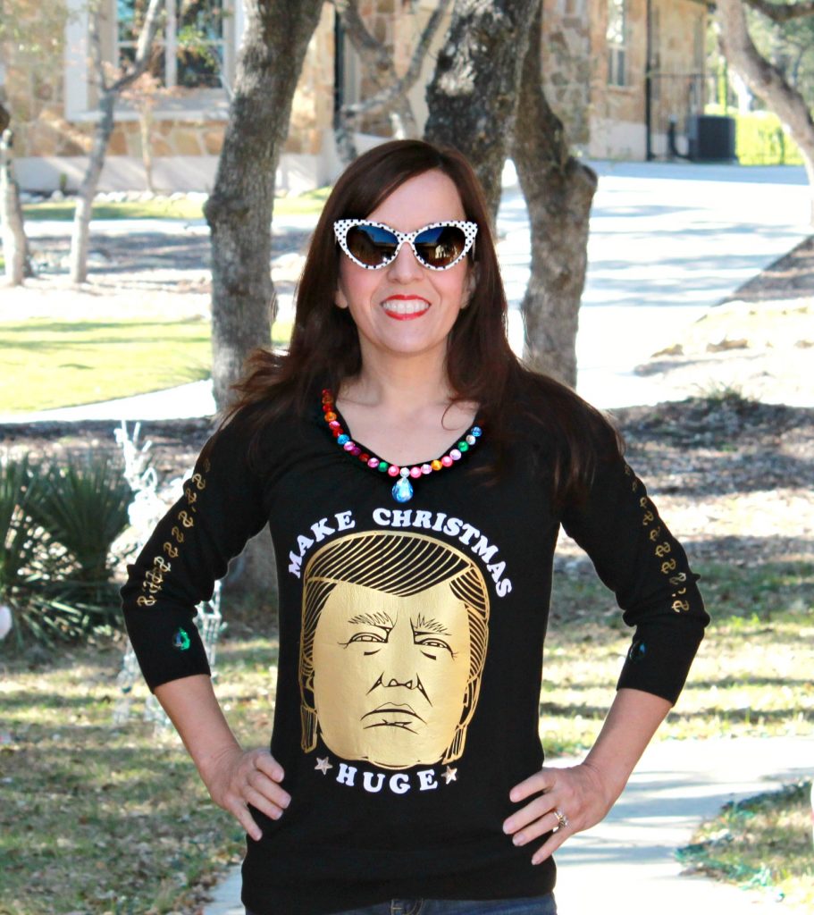 Make your own Trump Ugly Sweater and be the talk of the party!