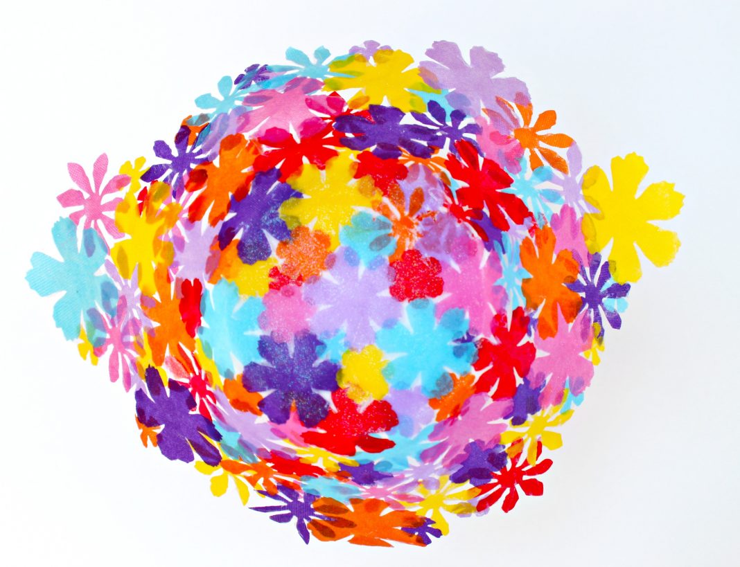 Fabric Flower Bowl