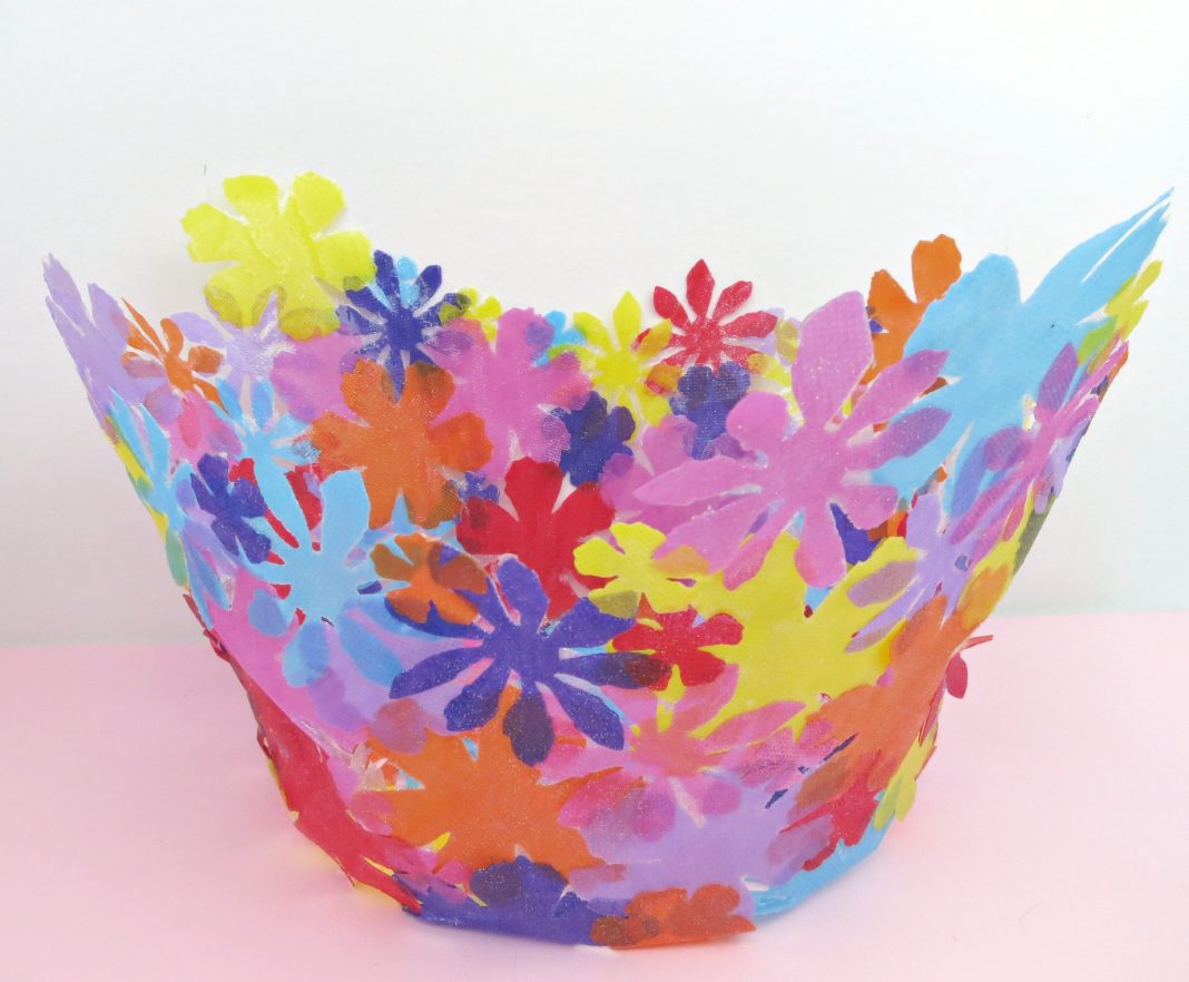 Fabric Flower Bowl