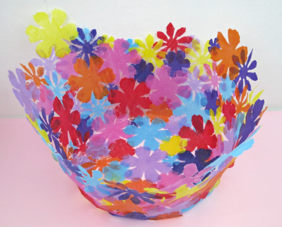 Fabric Flower Bowl