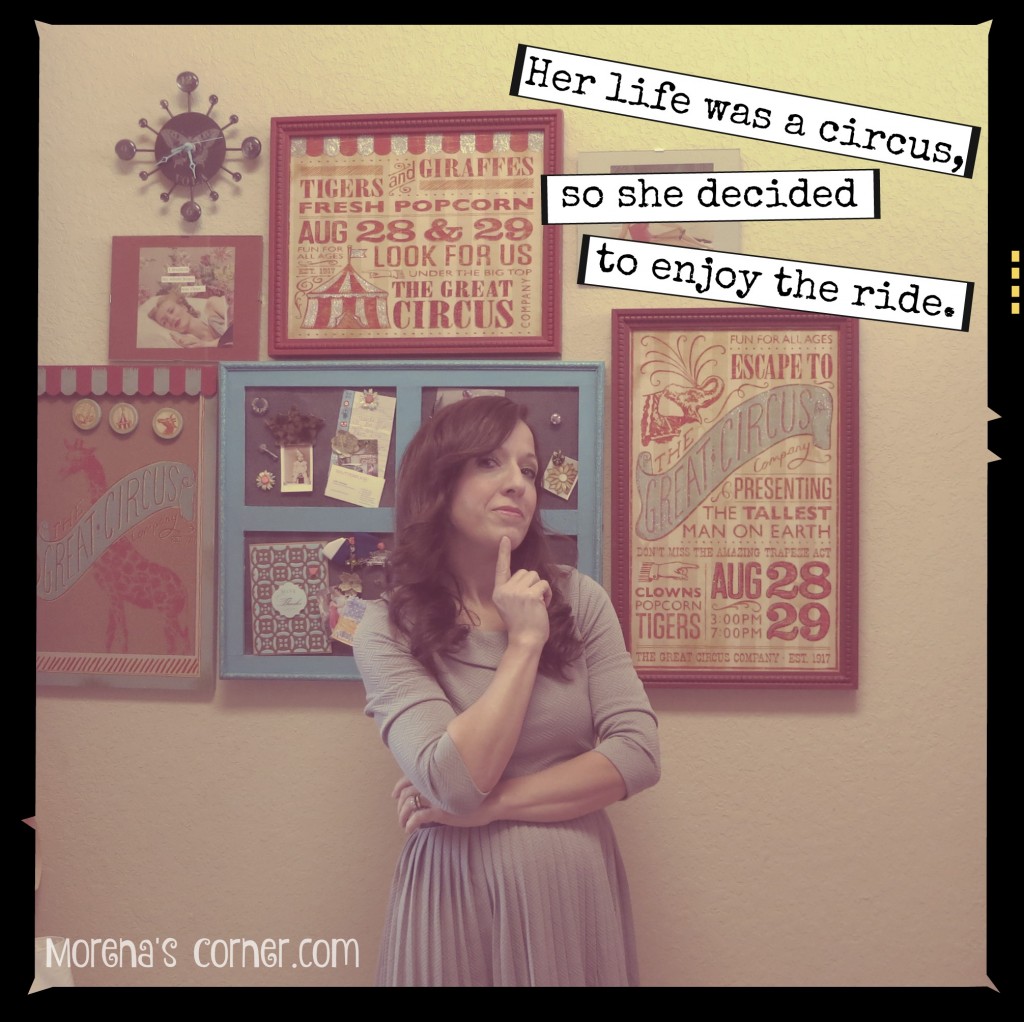 Take a quick stroll through Morena's craft room, a retro inspired tour.