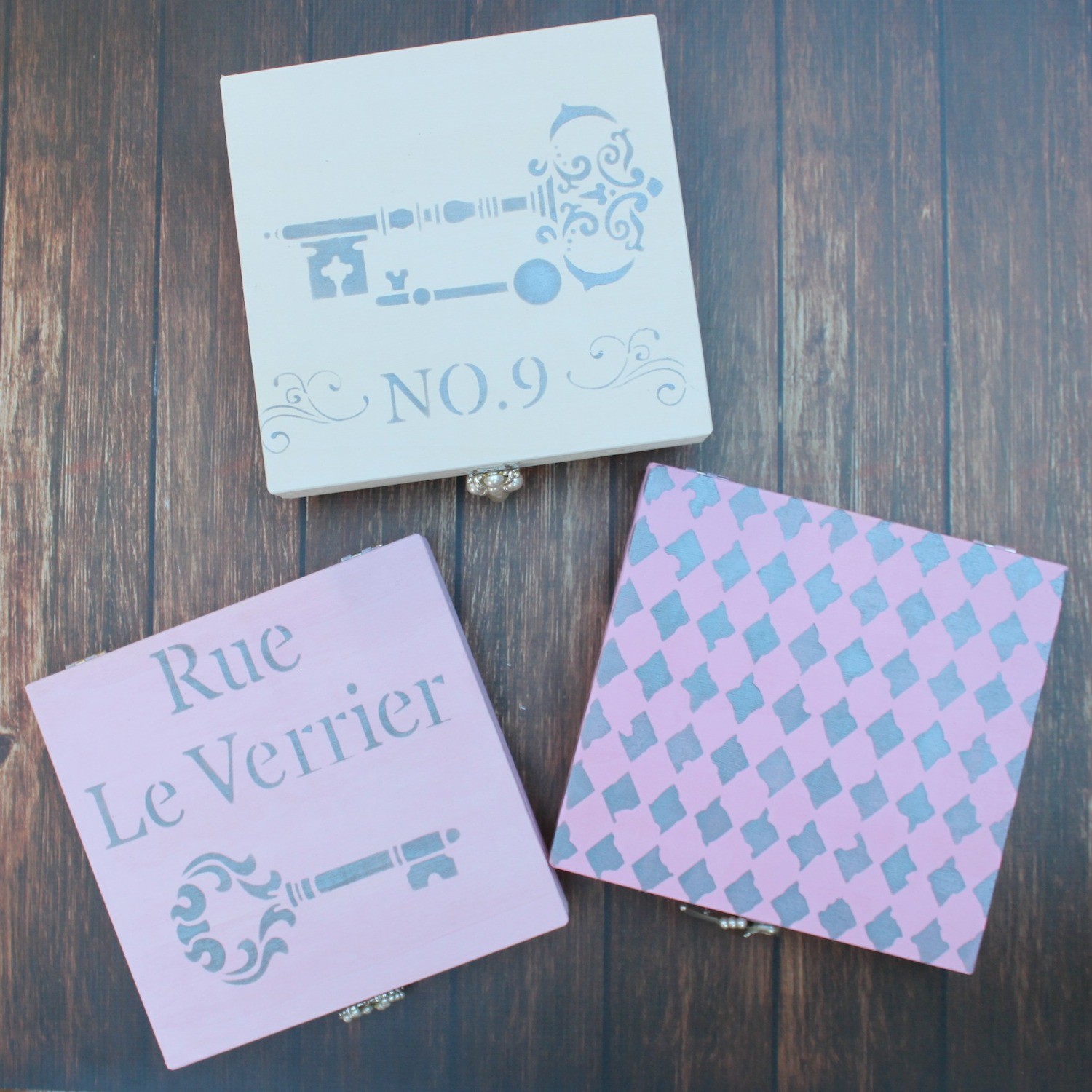 Ombre Stacked Storage Boxes tutorial