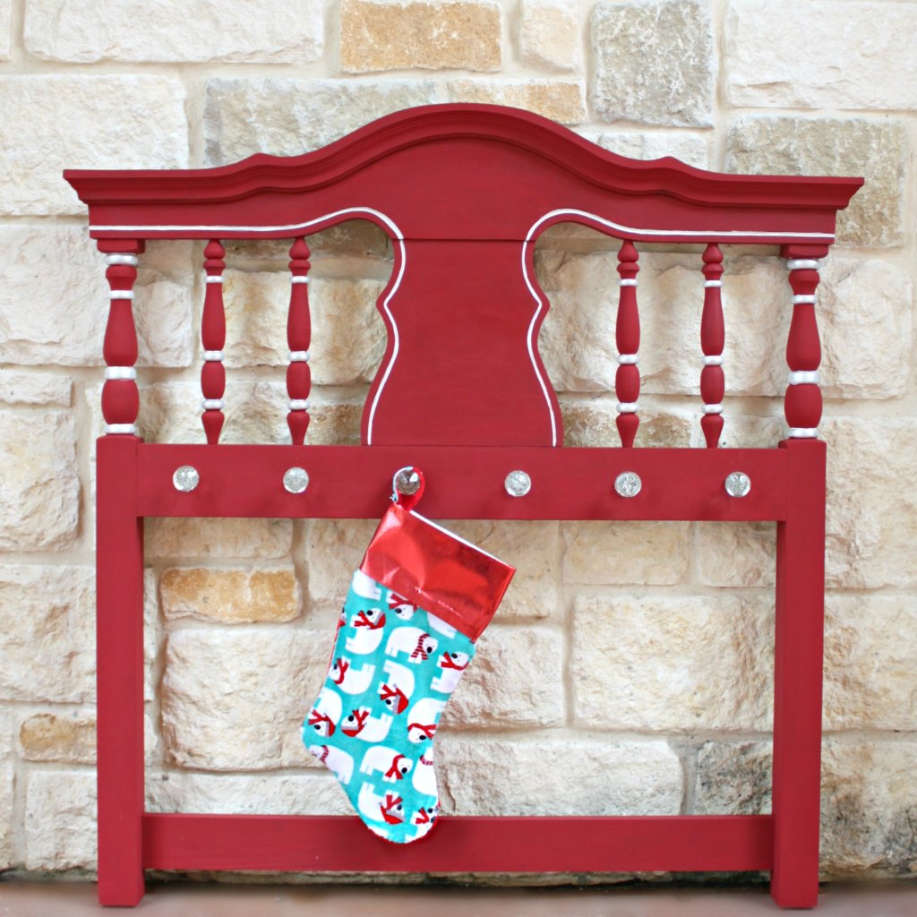 Make a headboard stocking hanger to decorate your home with this Christmas. Create a beautiful, thrifted functional piece of decor.