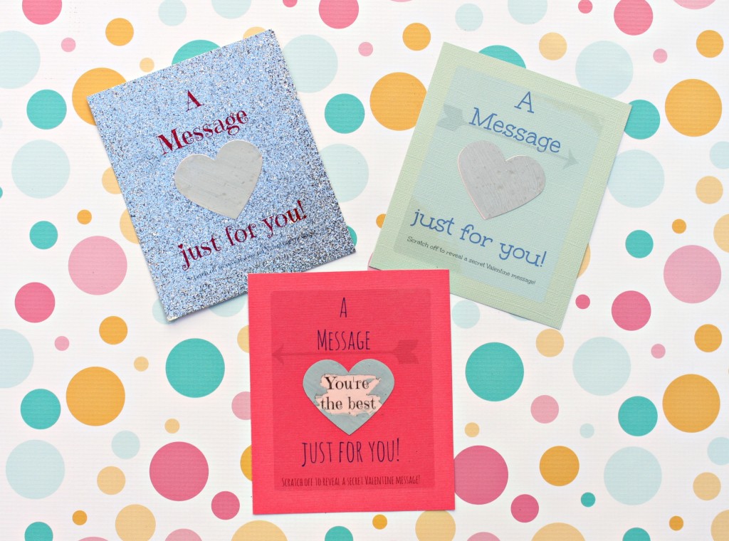 Learn how to make your own scratch off Valentine Cards with free printables!