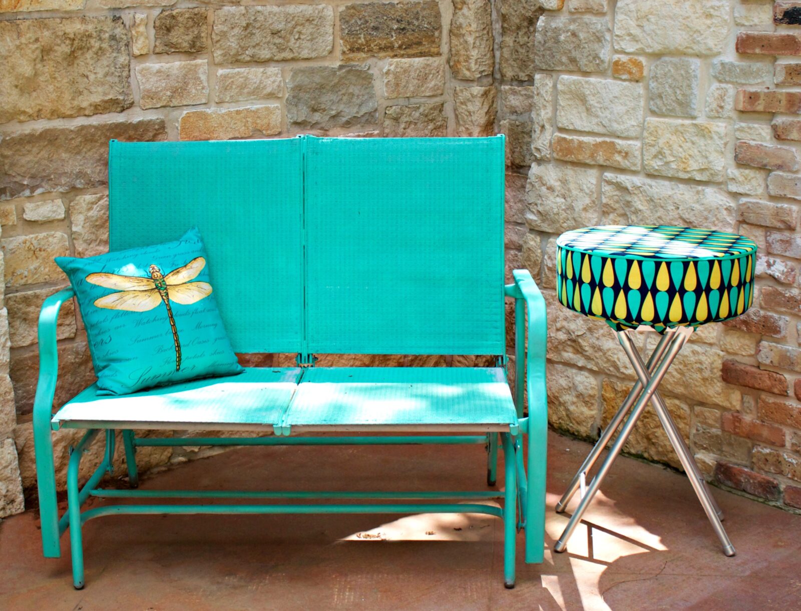 DIY Tuffet Side Table or Bar Stool