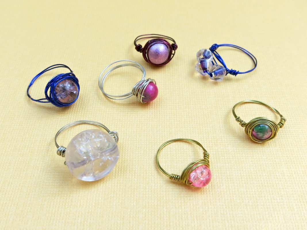 Simple Wire Wrapped Bead Ring Tutorial Morena S Corner