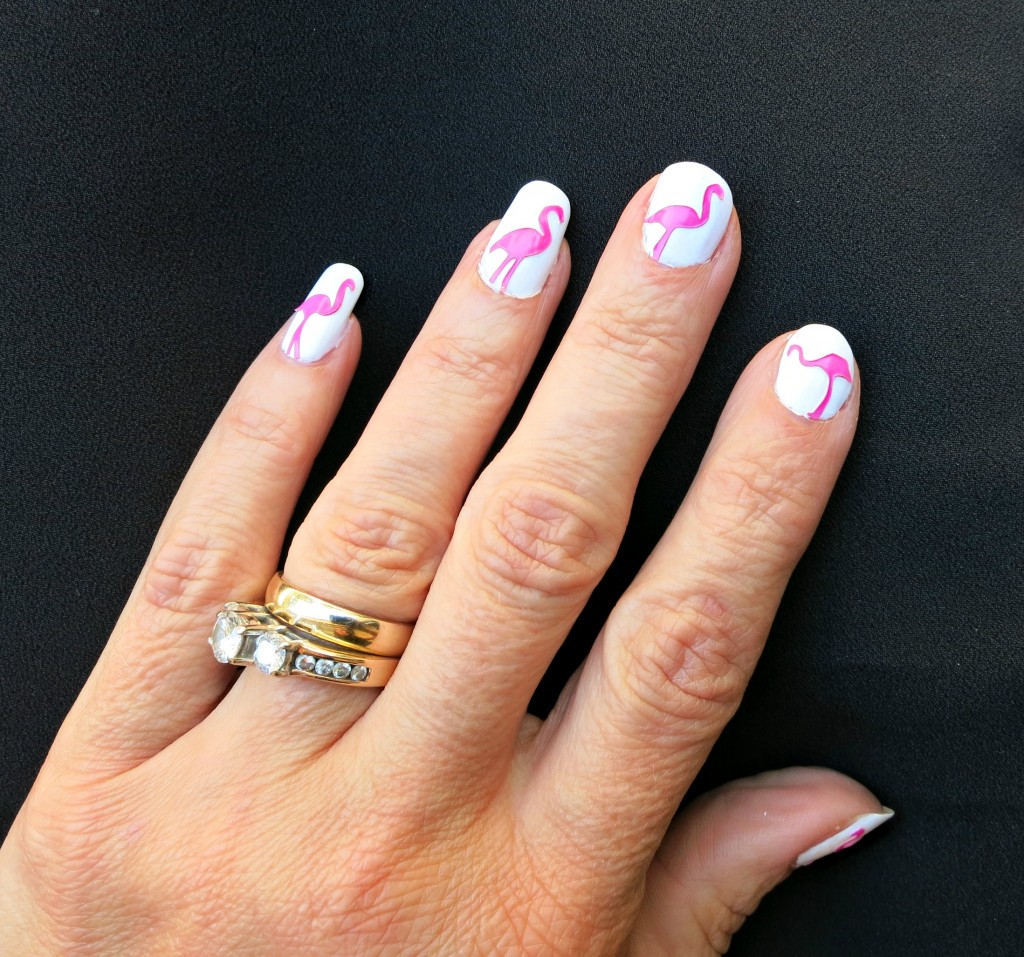 Flamingo Nail Art Tutorial at morenascorner.com