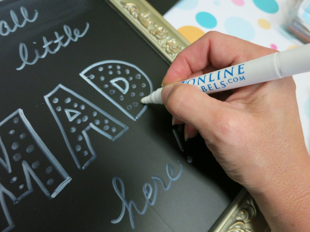 Create a Wonderland themed party quickly and easily by using items found at home and chalkboard labels