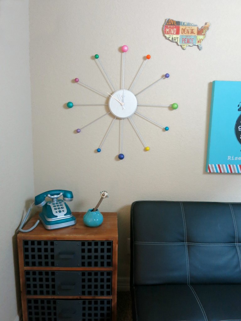 DIY Atomic Retro Clock