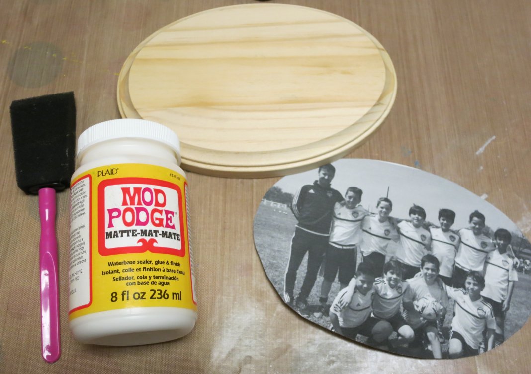 Mod Podge Photo Transfer Gift Tutorial supplies