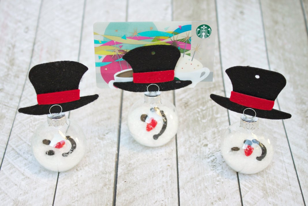 Melted Snowman Gift Card Holder Tutorial