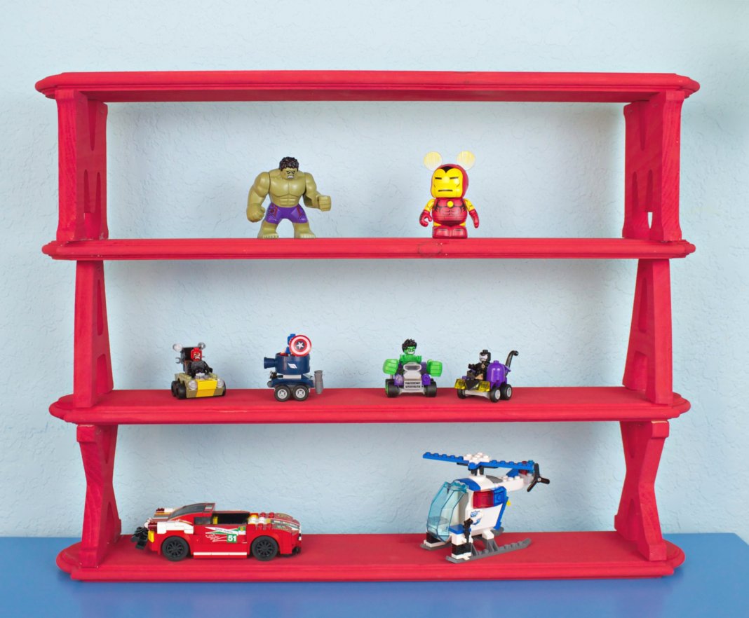 Make a kid's name shelf quickly and easily with precut wood items from