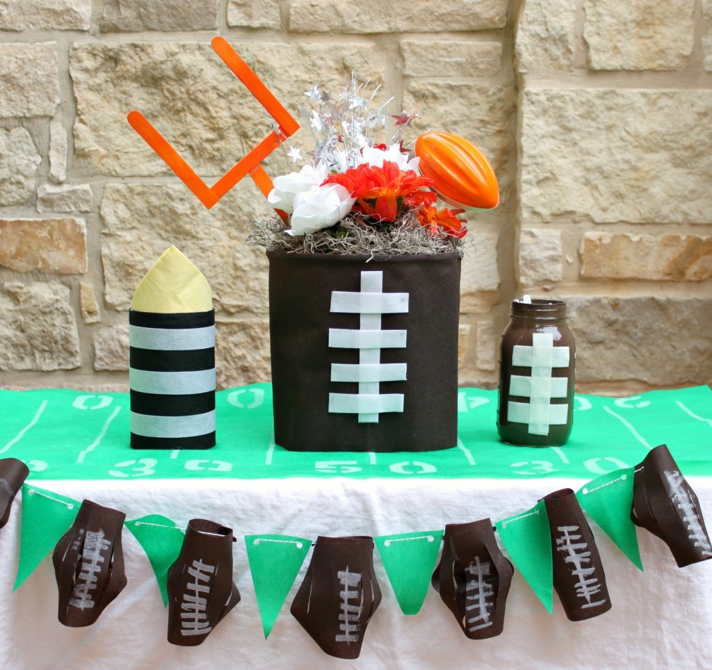 Simple football party crafts that you can make with friends and family.