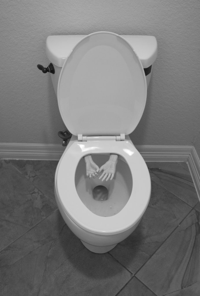 Create a creepy toilet prank to surprise your family and friends with this April Fool's Day. It would also be perfect for Halloween!