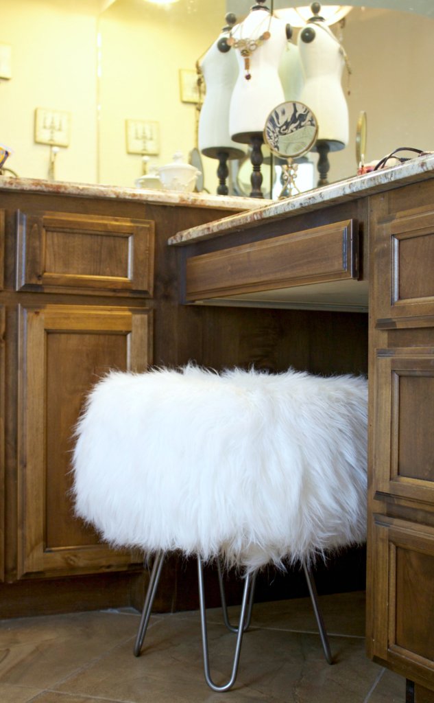 furry stool tutorial Mid Century Modern Stool Tutorial