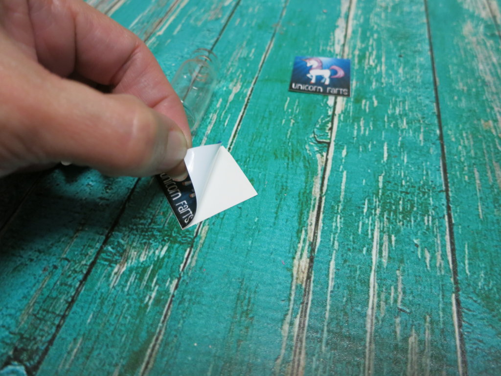 peel the diy sticker off the backing