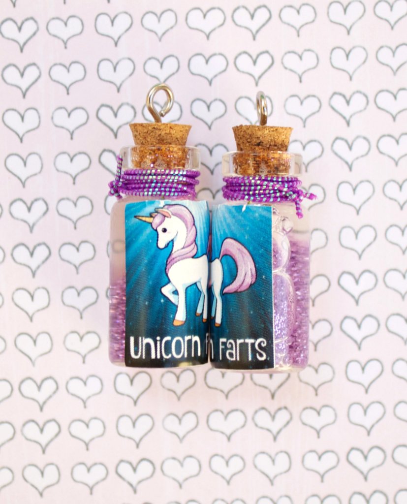 Create custom Unicorn Farts and other fun bubble bottle labels 