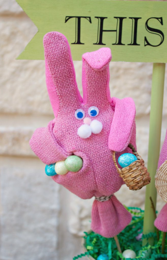 Make a garden glove bunny to liven up your decor with this Easter.  Learn how to turn a glove into a cute garden bunny to decorate with.