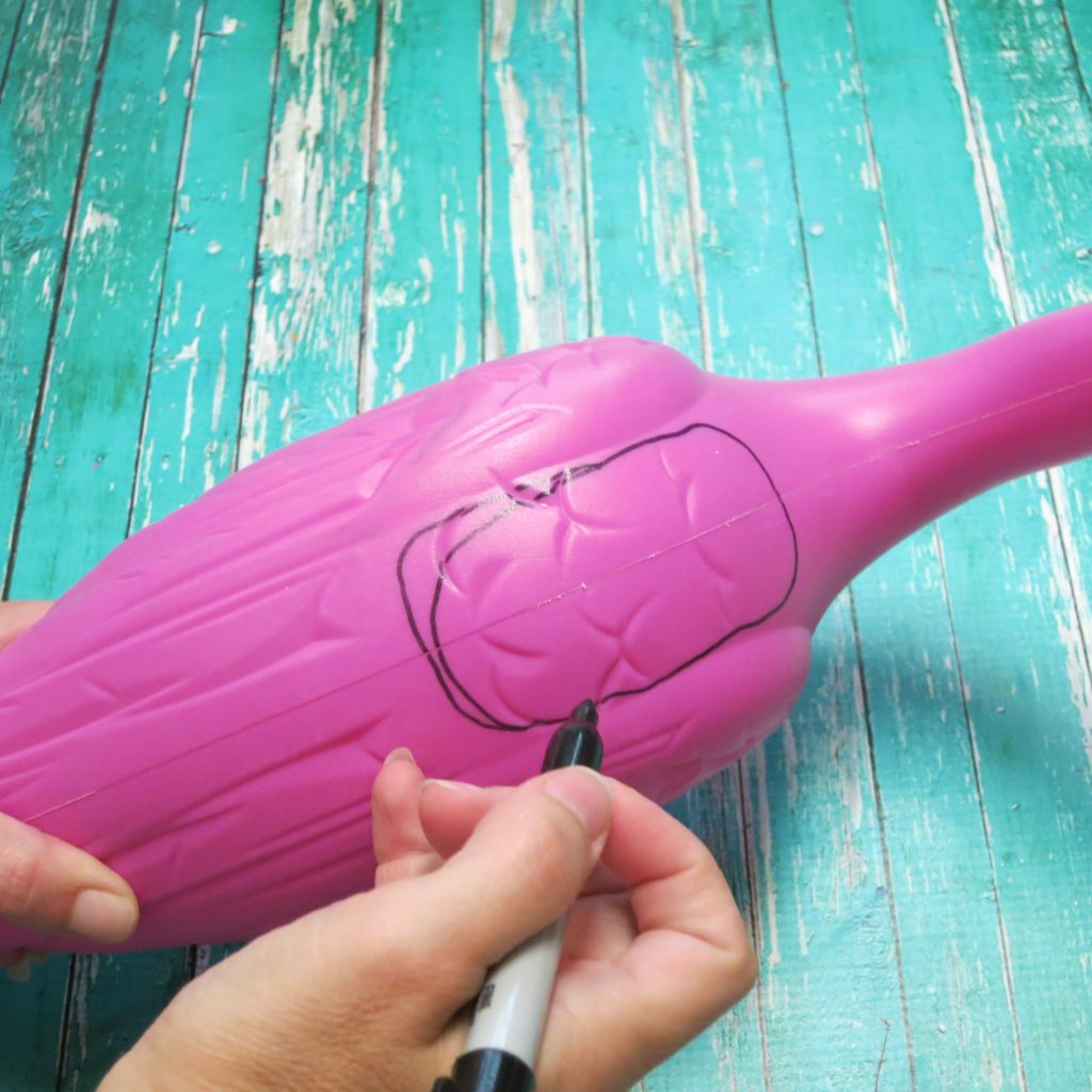 Let me show you how simple it is to turn plastic pink flamingoes into faux metallic flamingo planters for your home.