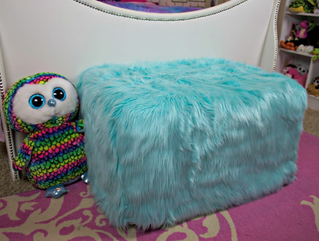Transform an outdated ottoman from Goodwill San Antonio into a fun piece of dorm decor in under one hour!