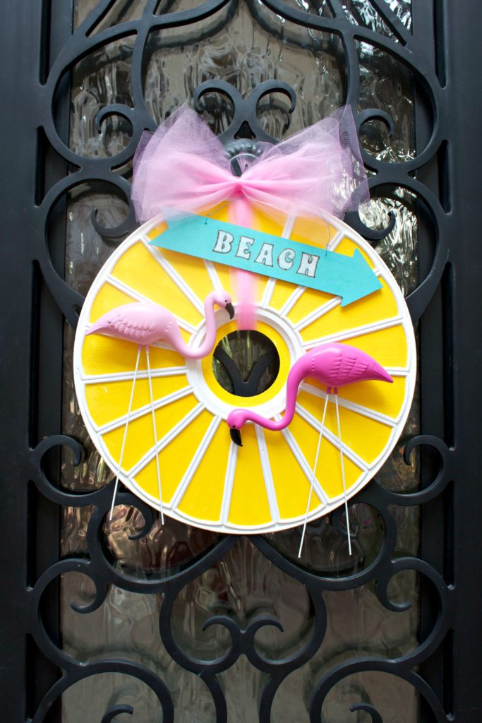 DIY Flamingo Wreath