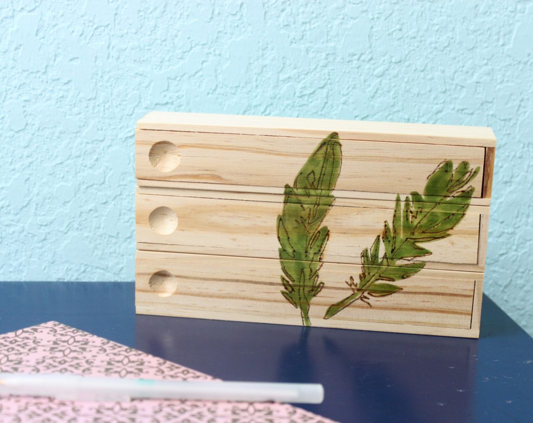 Wood Burned Pencil Box Tutorial