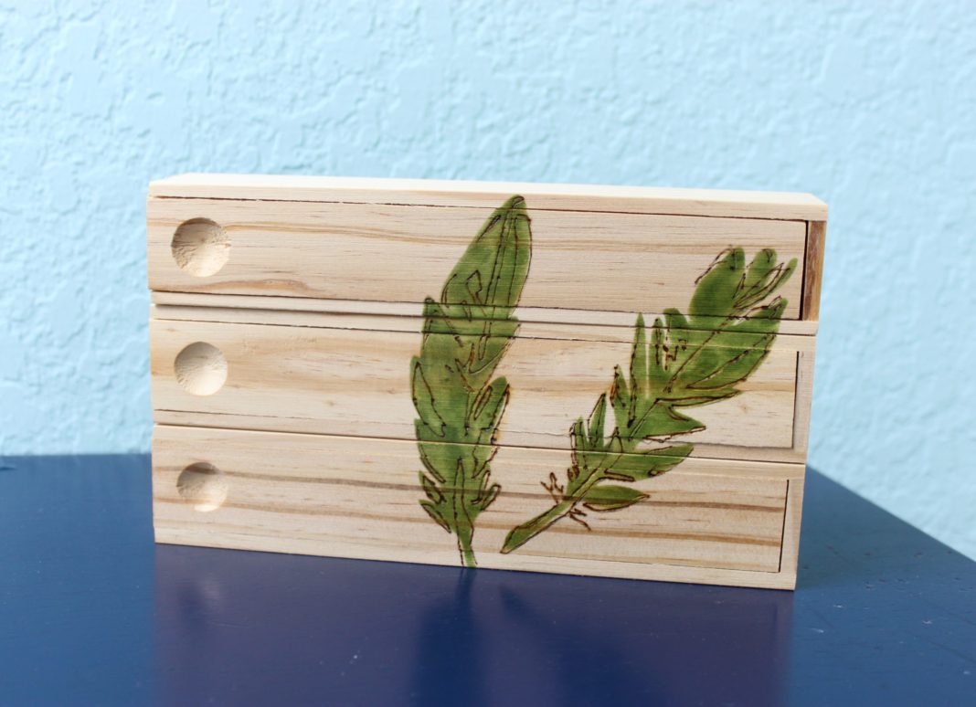 Wood Burned Pencil Box Tutorial