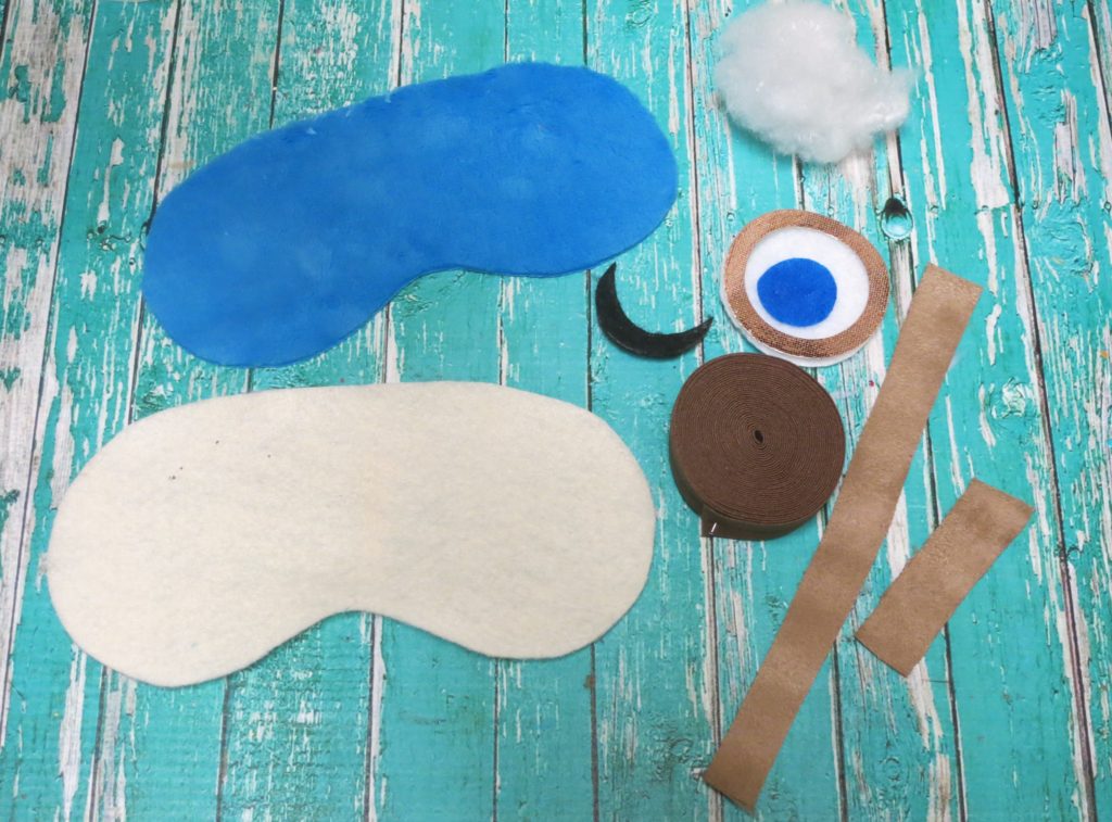Who doesn't love Mad Eye Moody from the Harry Potter series?  Make this Mad Eye Moody sleep mask to have an eye watching out for you while you sleep. 