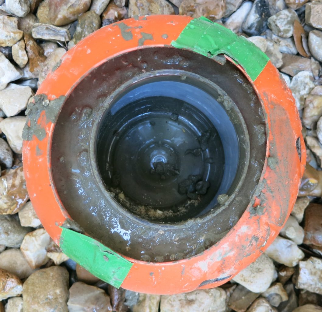 add opening in cement
