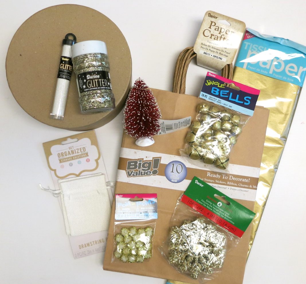 christmas DIY gift wrap supplies